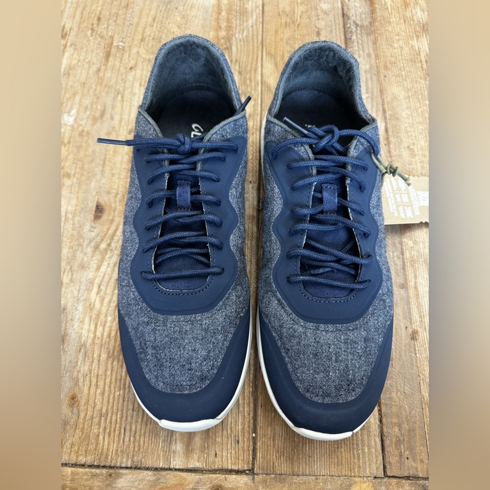 OluKai Koheo Hulu Trench Blue Wool Sneakers Size 9.5 or 11 NWT $140